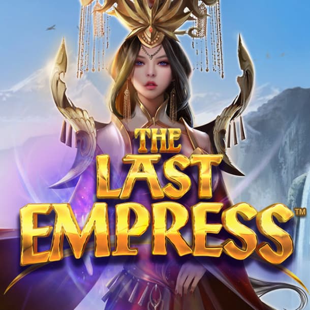The historical Chinese-themed jackpot slots game The Last Empress logo features female empress character.